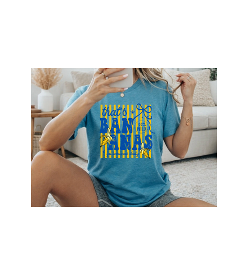 That’s Bananas Graphic Tee – “That’s BANANAS” Retro Yellow Blue Banana Shirt